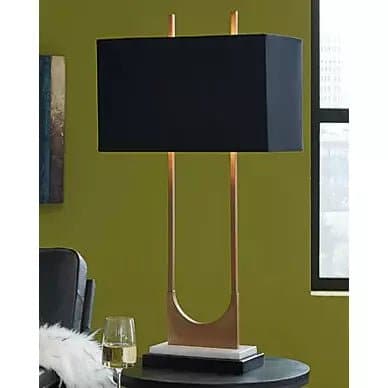 U-Shaped Geometric Table Lamp - HER Home Design Boutique